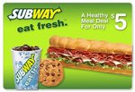 $5 for a Subway Foot Long + Drink + Cookie - Elsternwick VIC Only 