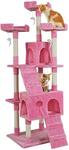 i.Pet Cat Trees with Scratching Post - Tower Condo House Pink 180cm $86.99 & Free Shipping @ QH Australia