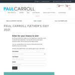 Win a $250 Gift Voucher from Paul Carroll