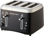 Russell Hobbs Addison 4-Slice Toaster RHT514BLK $71.20 + Delivery ($0 C&C/ in-Store) @ Big W