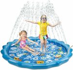 Splash Pad Water Sprinkler Mat for Kids, 170cm (50% off) $25 + Delivery ($0 Prime/ $39 Spend) @ KEFEIXIANGIUO via Amazon AU