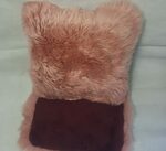 Australian Made Single Sided Longwool Sheepskin 43cm² Cushion with Insert $60 + $16.50 Post ($0 with $100 Order) @ Ozwool