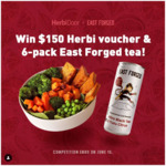 Win a $150 HerbiDoor Gift Voucher & a 6-Pack of East Forged Tea worth $179 from HerbiDoor