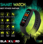 [eBay Plus] Black Lord Bluetooth Bracelet Heart Rate Monitor Smart Watch $5 + Delivery ($0 to Eastern Metro) @ OZ-G-Day eBay