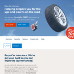 First 2 Months Free for New Car Insurance Customers @ BUPA