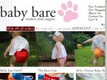 Baby Bare Cloth Nappies 20% off. + a Free Nappy with Orders over $75