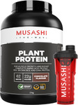 Musashi Plant Protein Powder 2kg + 750ml Musashi Shaker $67.95 Delivered @ Supp7