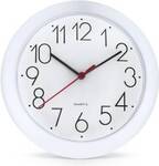 White Wall Clock $2.25 + Shipping ($0 OnePass/ C&C/ in-Store/ $65 Order) @ Kmart