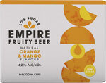 [VIC, NSW, SA] Empire Orange & Mango Fruity Beer Can 16x300ml $20 + Delivery ($0 C&C/ $150 Order) @ First Choice Liquor