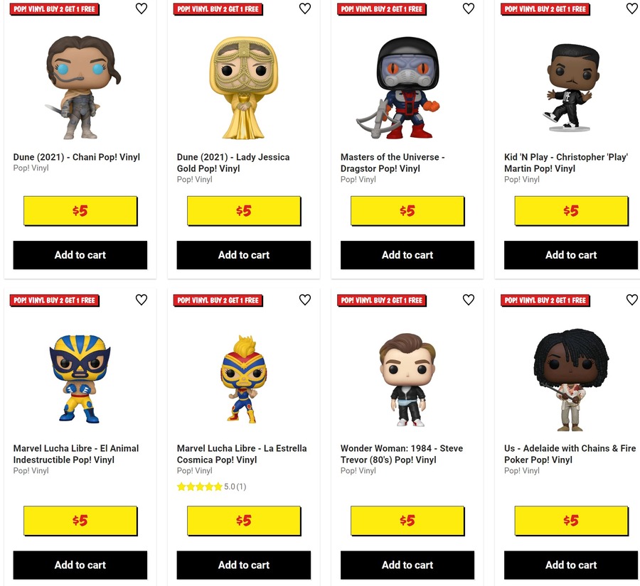 Pop Vinyl Figures Clearance: $5/ $7/ $10 Each & Buy 2 Get 1 Free ...