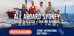 [NSW] Half Price Day Entry Tickets (3-6 August at ICC Darling Harbour) $17.20 @ Sydney International Boat Show