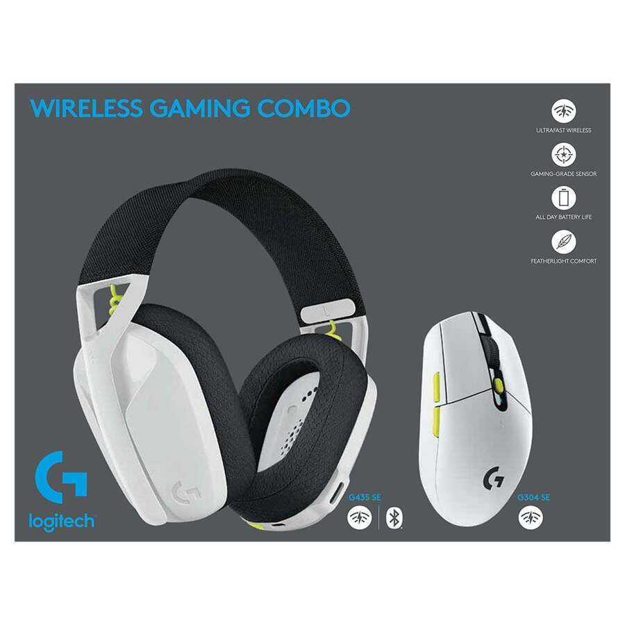 Logitech G435 Wireless Gaming Headset with G304 Wireless Gaming