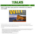 Win a 3-Day Three Capes Weekend for 2 Worth $4,900 from Great Walks [No Flights]