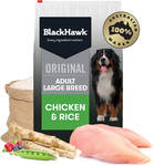 BlackHawk Large Breed Adult Chicken & Rice Dry Dog Food 20kg $124.60 Shipped @ Petstock