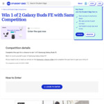 Win 1 of 2 Galaxy Buds FE from Student Edge