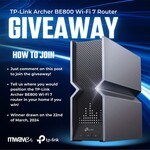 Win a TP-Link Archer BE800 BE19000 Tri-Band Wi-Fi 7 Router from Mwave