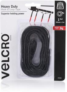 VELCRO Brand 25mm x 1m Black Heavy Duty Stick On Tape $6 + Delivery ($0 C&C/in-Store) @ Bunnings/ Spotlight (Membership Req'd)