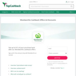 Woolworths $12 Cashback for New Woolworths Online Customers ($100 Min Spend) @ TopCashBack