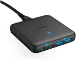 Anker PowerPort Atom III 65W Four Port Slim Wall Charger - Black $36.75 Delivered @ Mobileciti