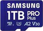 Samsung PRO Plus 1TB MicroSDXC Memory Card (180MB/s R / 130MB/s W) $179.01 ($161.11ea for 3) Delivered @ Amazon US via Amazon AU