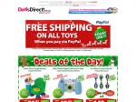 Deals Direct Free Shipping on All Toys with PayPal, 11 Dec Only
