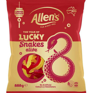 Limited-Edition Allen’s The Year of Lucky Snakes Alive 888g $4 (in-Store Only) @ Woolworths