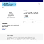 Workzone Assorted Clamp Sets $11.99 Each/Set @ ALDI