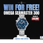 Win an Omega Seamaster Diver 300M Blue Complete with Box and Papers Valued at $10,000 from The Watch Society