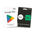 10% off $50, $100 Google Play and Variable Load Uber/Uber Eats Gift Cards (In-Store Only) @ Shell Reddy Express & Coles Express