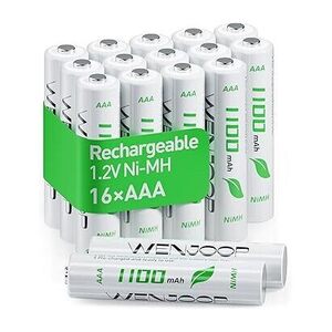 Wenjoop Rechargeable AAA Batteries 1100mAh 16-Pack $21.59 + Delivery ($0 with Prime/ $59 Spend) @ WenJoop-Official Amazon AU