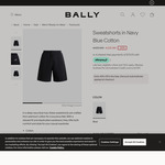 Bally Sweatshorts Navy Blue $168 Shipped (Was $560) @ Bally