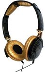 On Earz Lollipop Headphones Black/Gold - DSE- $7.50 + $4.95 Postage