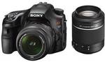 Sony A57 DSLT + 18-55mm + 55-200mm Lenses ONLY $649, 16MP, 10fps, 1080/60p AF Video, IS, 15 Point AF