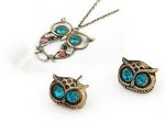 Really Cute Owl Necklace and Earrings for Under a $1 + $5 Shipping