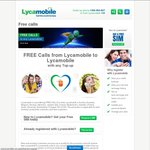 Free Calls to Any Lycamobile in 17 Countries with Any Lycamobile Recharge (No Flag Fall)