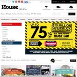FREE Shipping with Code + Upto 75% off @House