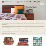 Handmade Vintage Quilts, Cushions & Handbags - Free Shipping No Min. Spend @ The Hues Of India