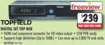 Topfield PVR Ready High Definition Set Top Box $239 @ Good Guys - Record TV to USB Hard Drive