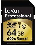 Amazon - Lexar Professional 600x 64GB SDXC UHS - USD51.39 Delivered (Save USD108.04) ~ $58.58