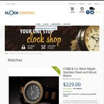 COBB & Co. Watch $99 FS (Save $130). COBB & Co. Clock $179.95 FS (Save $60) @ Clock Central