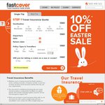 10% Off Travel Insurance @ Fast Cover