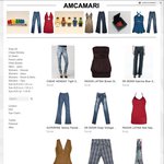 AMCAMARI - Everything Reduced to Clear. Prices from $4.99 to $29.99. Dr Denim, Cheap Monday, Nobody + More
