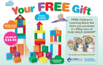 FREE 51 Piece Learning Block Set (RRP $24.95) with Purchase of 2x900g Cans of S-26 Gold Junior