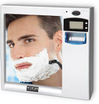  Shaving Mirror Fog Free with LCD Clock $20.- @ 1day + Shipping
