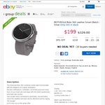 MOTOROLA Moto 360 Smart Watch Silver Leather Band ( AU Stock ) $169.15 @ Mobileciti_estore