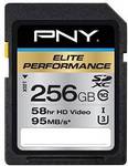 PNY Elite Performance 256GB High Speed SDXC $74.99 USD / $106.30 AUD + Delivery @ Amazon