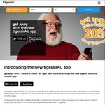Save a Further 20% on ALL Light Fares Booked via Tigerair's New Mobile App