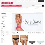 Cotton On Body - 7 Pairs Womens Undies for $30 Online 2 Days Only ($10 Shipping, or Free Shipping Min Order $55)