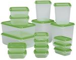 IKEA PRUTA Set of 17 Food Containers $1.99 (Was $6.99) (Excludes Perth & Adelaide)