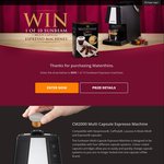 Win 1 of 10 Sunbeam Espresso Machines from Waterthins